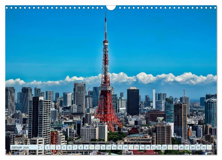 Produktbild: Tokio - Hightech und Menschenmassen (Wandkalender 2026 DIN A3 quer), CALVENDO Monatskalender