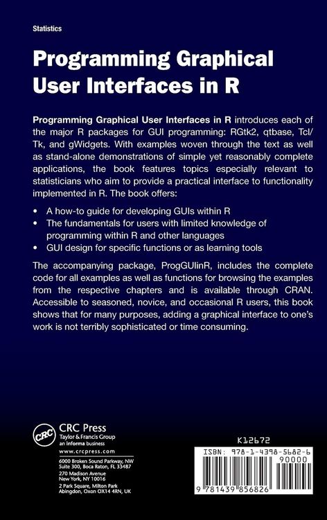 Produktbild: Programming Graphical User Interfaces in R