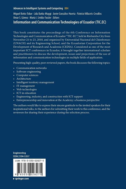 Produktbild: Information and Communication Technologies of Ecuador (TIC.EC)