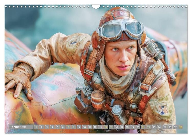 Produktbild: Waghalsige Piloten - im Frieden und Konflikt (Wandkalender 2026 DIN A3 quer), CALVENDO Monatskalender