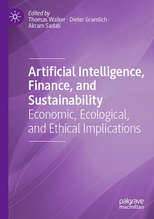 Produktbild: Artificial Intelligence, Finance, and Sustainability