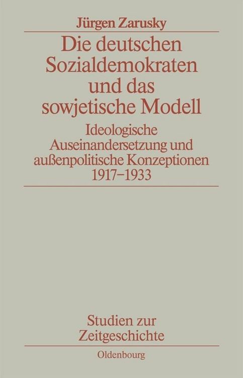 Produktbild: Die deutschen Sozialdemokraten und das sowjetische Modell