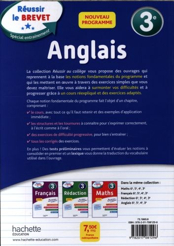 Produktbild: Anglais 3e : nouveau programme