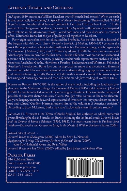 Produktbild: Essays Toward a Symbolic of Motives, 1950-1955