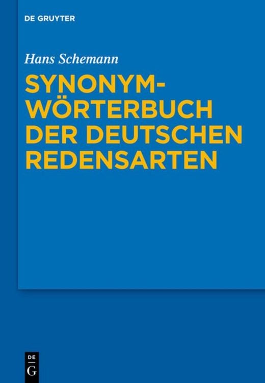 Produktbild: Synonymw&ouml;rterbuch der deutschen Redensarten
