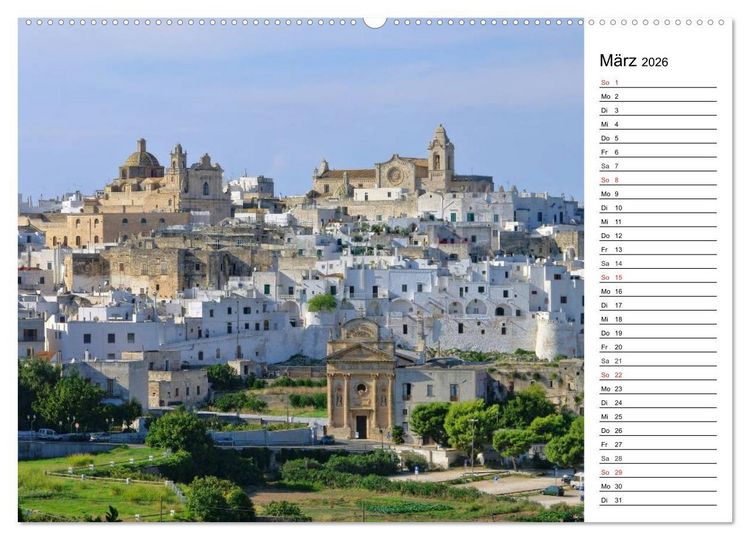 Produktbild: Apulien (Wandkalender 2026 DIN A2 quer), CALVENDO Monatskalender