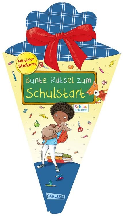 Bild vom Artikel Schlau für die Schule: Bunte Rätsel zum Schulstart (Schultüte 2025 blau) vom Autor Christine Mildner