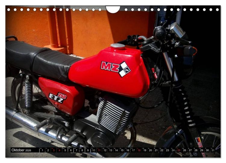 Produktbild: Motorrad-Legenden - MZ (Wandkalender 2026 DIN A4 quer), CALVENDO Monatskalender