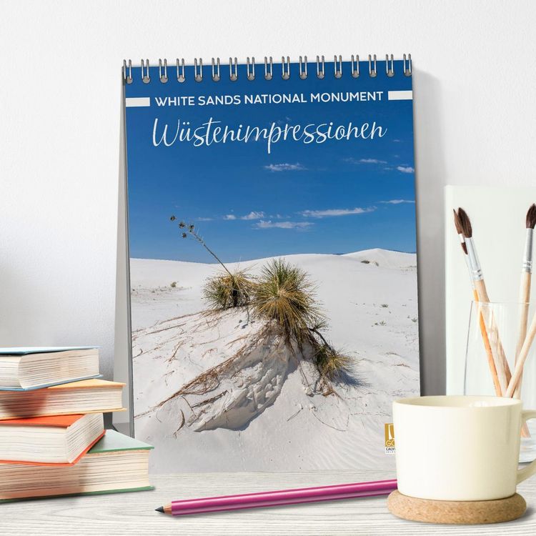 Produktbild: WHITE SANDS NATIONAL MONUMENT W&uuml;stenimpressionen (Tischkalender 2026 DIN A5 hoch), CALVENDO Monatskalender