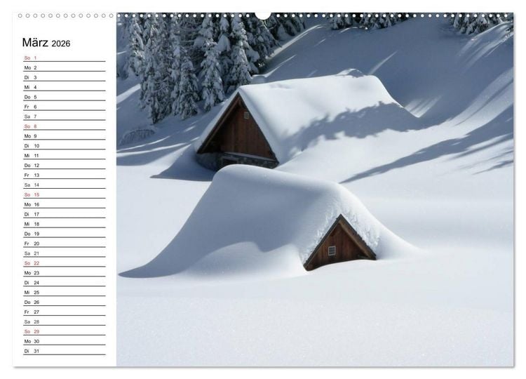 Produktbild: Winterm&auml;rchen. Landschaften im Schnee (Wandkalender 2026 DIN A2 quer), CALVENDO Monatskalender