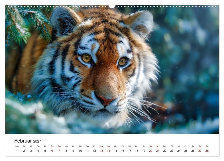 Produktbild: Wild.Edel.Stark. - Im Bann der Tiger (Wandkalender 2027 DIN A2 quer), CALVENDO Monatskalender