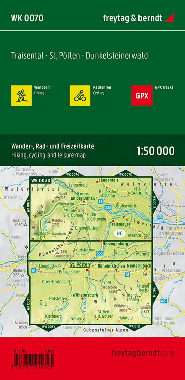 Produktbild: Traisental - St. P&ouml;lten, Wander + Radkarte 1:50.000