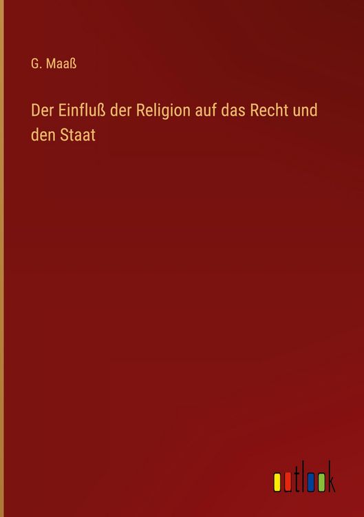 Produktbild: Der Einflu&szlig; der Religion auf das Recht und den Staat