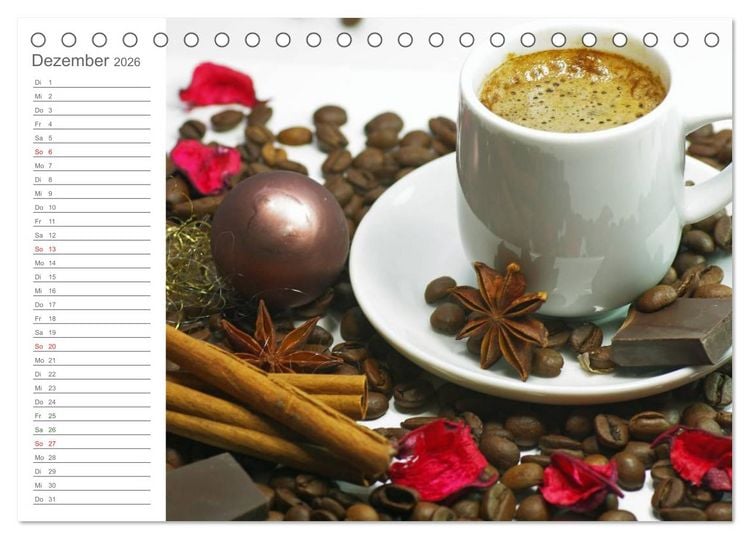 Produktbild: Kaffee-Pause Terminkalender (Tischkalender 2026 DIN A5 quer), CALVENDO Monatskalender