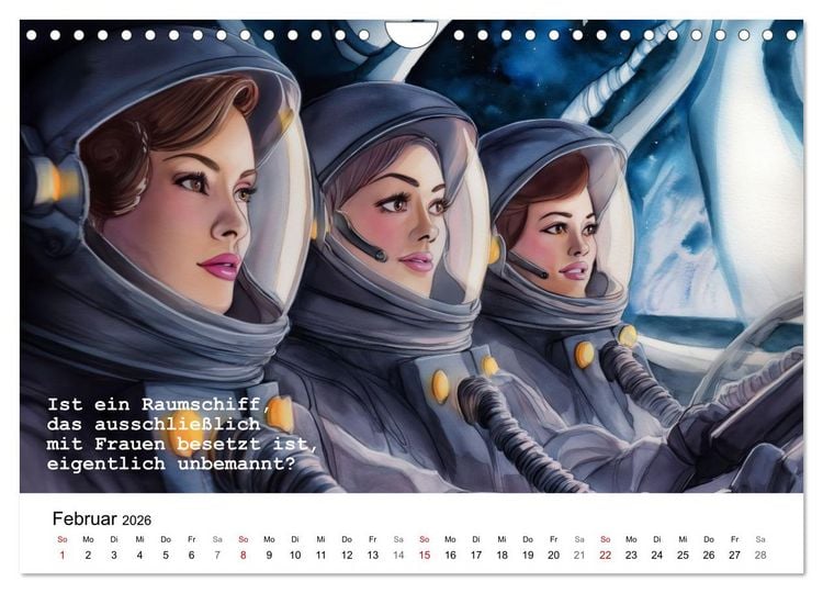 Produktbild: Lustige und paradoxe Fragen (Wandkalender 2026 DIN A4 quer), CALVENDO Monatskalender