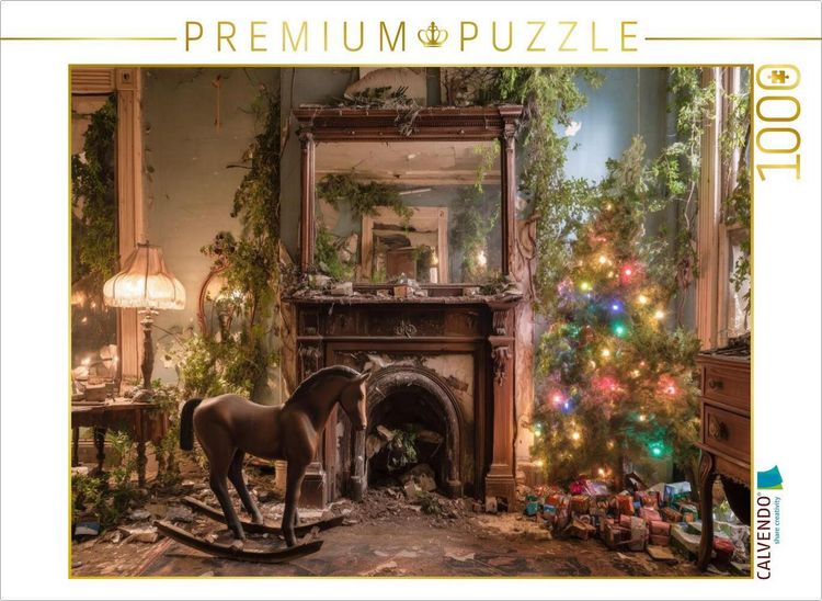 Produktbild: CALVENDO Puzzle Der Spiegel zeigte nicht die Wahrheit - sondern die Fantasie | 1000 Teile Lege-Gr&ouml;&szlig;e 64x48cm Foto-Puzzle f&uuml;r gl&uuml;ckliche Stunden
