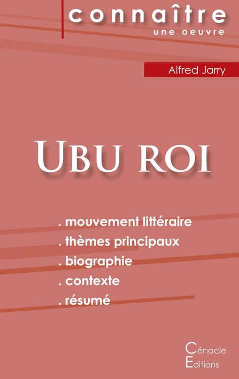 Produktbild: Fiche de lecture Ubu roi de Alfred Jarry (Analyse litt&eacute;raire de r&eacute;f&eacute;rence et r&eacute;sum&eacute; complet)