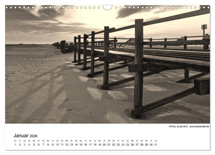 Produktbild: Sankt Peter-Ording. Ein Traum an der Nordsee (Wandkalender 2026 DIN A3 quer), CALVENDO Monatskalender