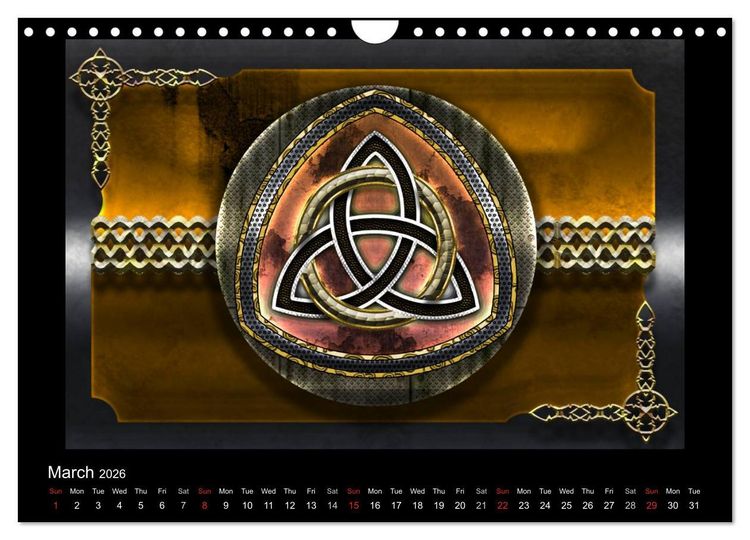 Produktbild: Celtic Symbols (Wall Calendar 2026 DIN A4 landscape), CALVENDO 12 Month Wall Calendar