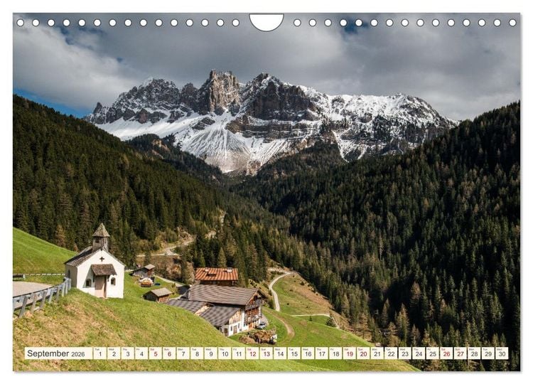 Produktbild: A JOURNEY ON THE DOLOMITES (Wall Calendar 2026 DIN A4 landscape), CALVENDO 12 Month Wall Calendar