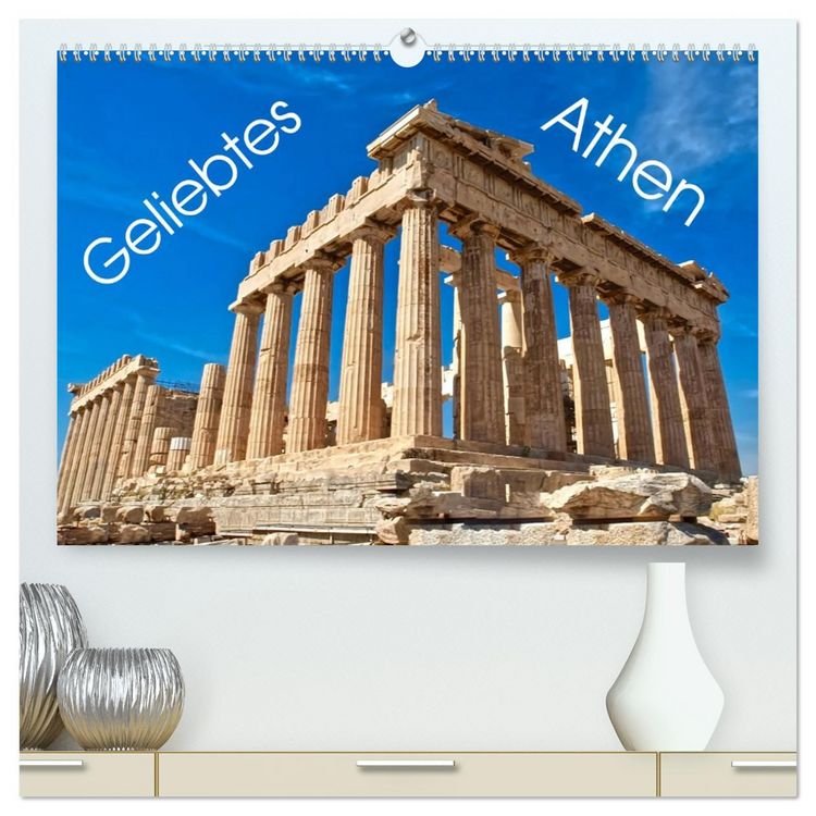 Produktbild: Geliebtes Athen (hochwertiger Premium Wandkalender 2026 DIN A2 quer), Kunstdruck in Hochglanz