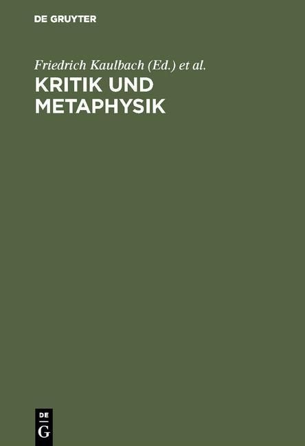 Produktbild: Kritik und Metaphysik
