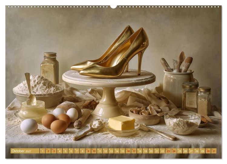 Produktbild: Schuh-verr&uuml;ckt. Pantoffel, Pumps und Co. im Ausnahmezustand (hochwertiger Premium Wandkalender 2027 DIN A2 quer), Kunstdruck in Hochglanz