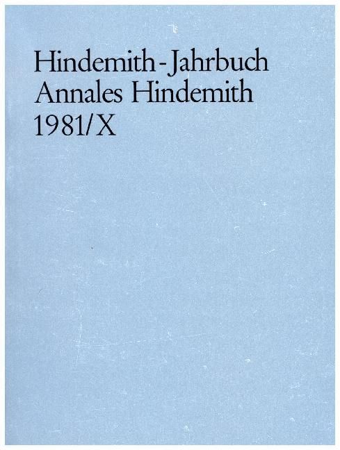 Produktbild: Hindemith-Jahrbuch