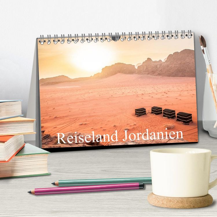 Produktbild: Reiseland Jordanien (Tischkalender 2026 DIN A5 quer), CALVENDO Monatskalender