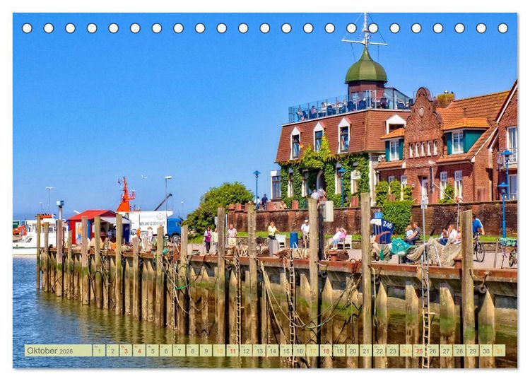Produktbild: Reise an die Nordsee - Neuharlingersiel (Tischkalender 2026 DIN A5 quer), CALVENDO Monatskalender