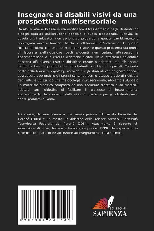 Produktbild: Insegnare ai disabili visivi da una prospettiva multisensoriale