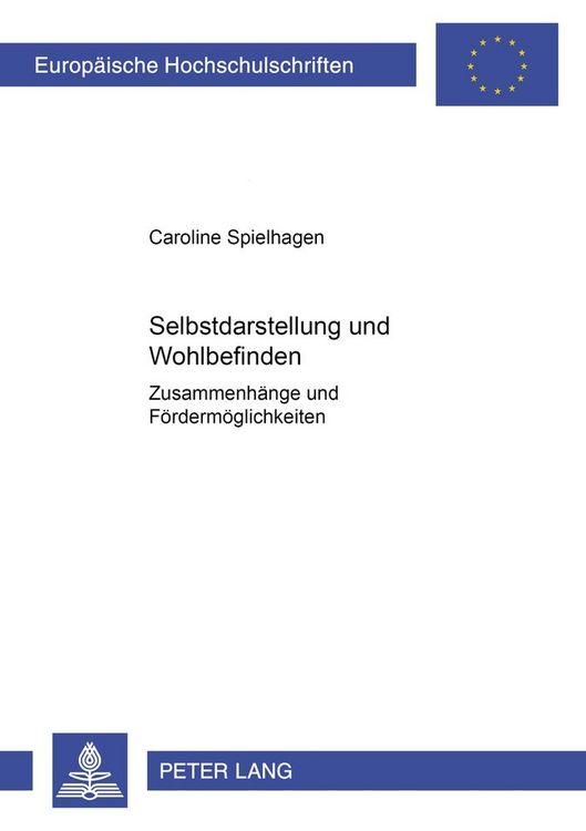 Produktbild: Selbstdarstellung und Wohlbefinden