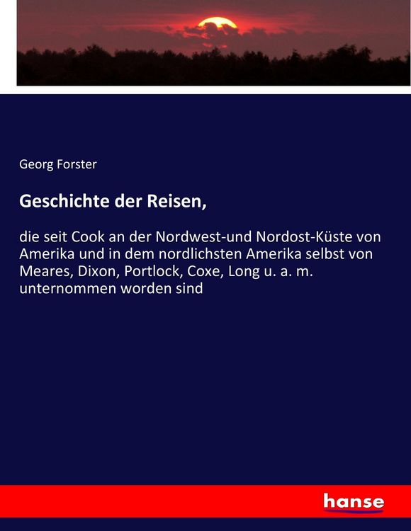Produktbild: Geschichte der Reisen,