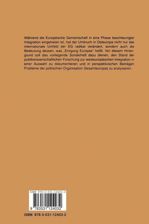 Produktbild: Die Integration Europas