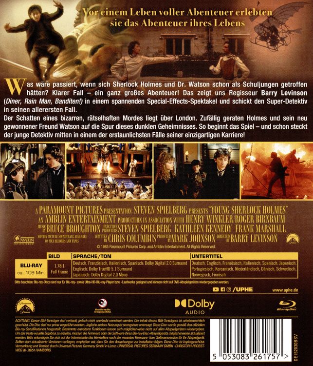 Young Sherlock Holmes - Das Geheimnis des verborgenen Tempels von Barry