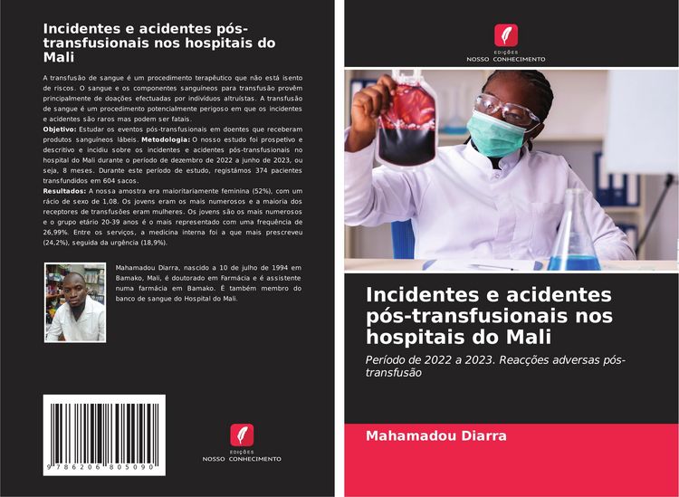 Produktbild: Incidentes e acidentes p&oacute;s-transfusionais nos hospitais do Mali