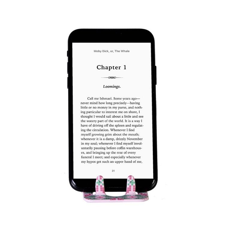 Produktbild: Flexistand (Icelandic Pink) - flexibler Handyaufsteller - f&uuml;r alle Handys und Mini-Tablets - superflach - stufenlos verstellbar - hochkant und quer - passt in jede Hosentasche
