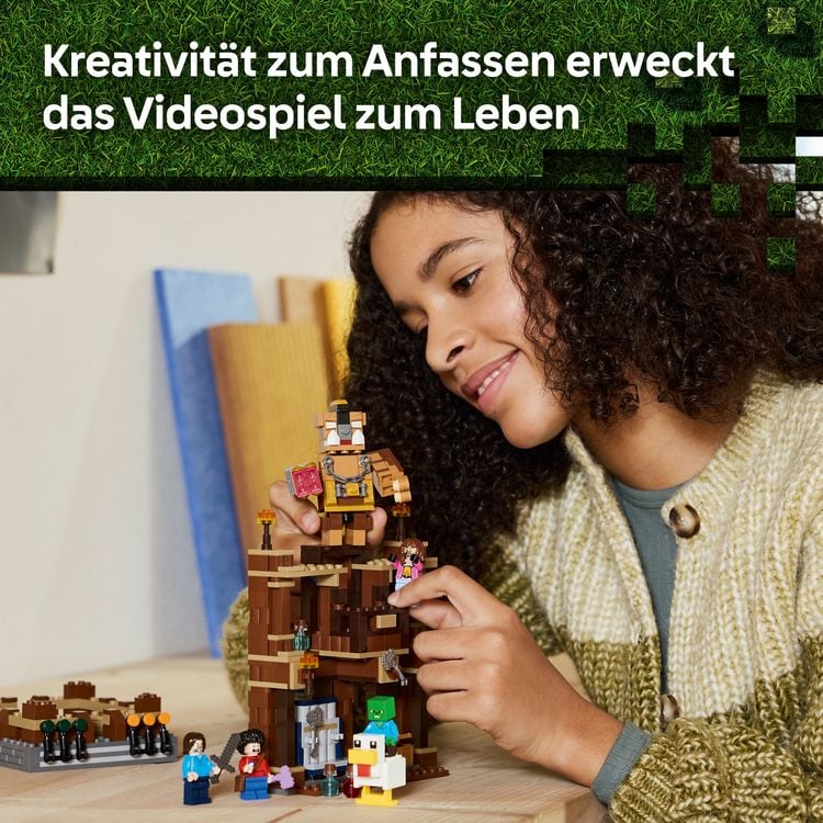 Produktbild: LEGO Minecraft 21272 Waldanwesen mit Boxring, Gamer Geschenk, Spielzeug