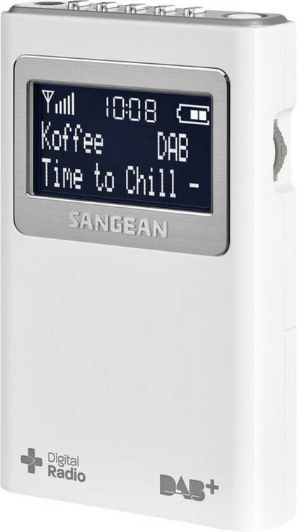 Produktbild: Sangean DPR-39 Taschenradio DAB+, UKW Wei&szlig;