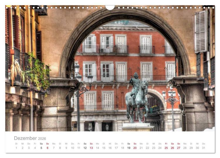 Produktbild: Madrid eine Stadt zum Verlieben (Wandkalender 2026 DIN A3 quer), CALVENDO Monatskalender