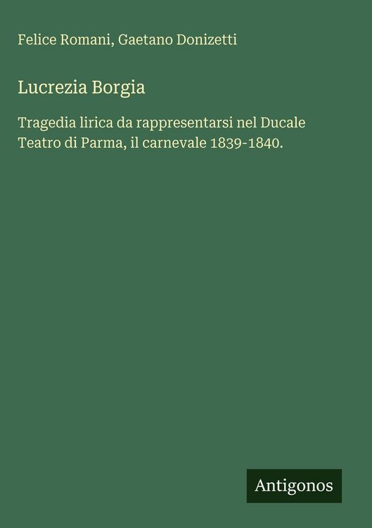 Produktbild: Lucrezia Borgia