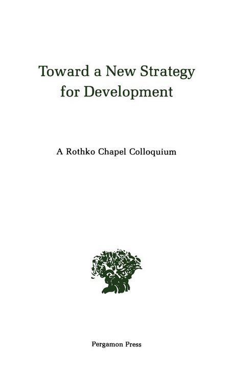Produktbild: Toward a New Strategy for Development