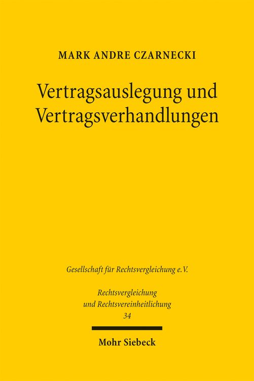 Produktbild: Vertragsauslegung und Vertragsverhandlungen