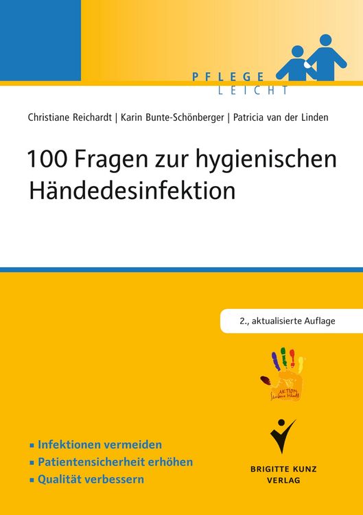 Produktbild: 100 Fragen zur hygienischen H&auml;ndedesinfektion