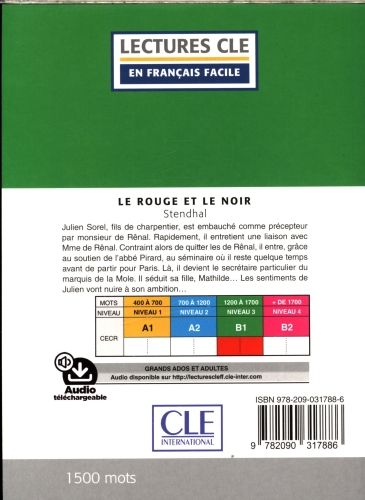 Produktbild: Le rouge et le noir - Niveau 3/B1 + Audio