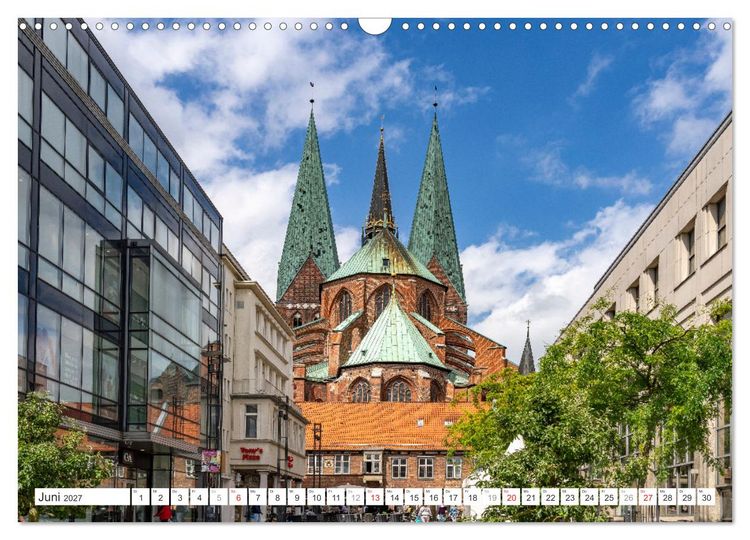 Produktbild: Schleswig-Holstein - Hansestadt L&uuml;beck (Wandkalender 2027 DIN A3 quer), CALVENDO Monatskalender