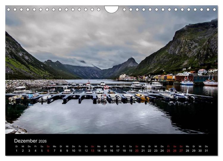 Produktbild: Erlebnis Norwegen: Narvik bis Troms&oslash; (Wandkalender 2026 DIN A4 quer), CALVENDO Monatskalender
