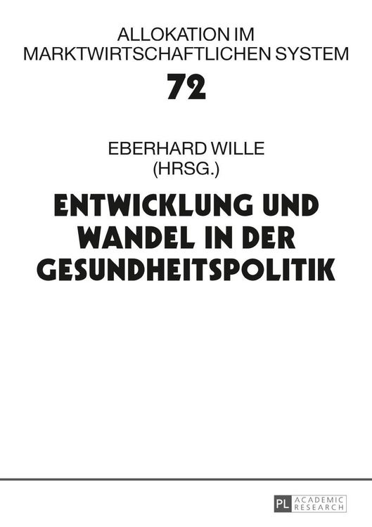 Produktbild: Entwicklung und Wandel in der Gesundheitspolitik