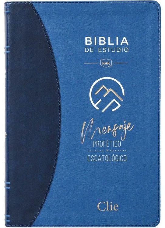 Produktbild: Rvr, Biblia de Estudio del Mensaje Prof&eacute;tico Y Escatol&oacute;gico, Leathersoft, Azul, Interior a DOS Colores