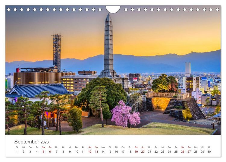 Produktbild: Japan - Im Land der aufgehenden Sonne. (Wandkalender 2026 DIN A4 quer), CALVENDO Monatskalender
